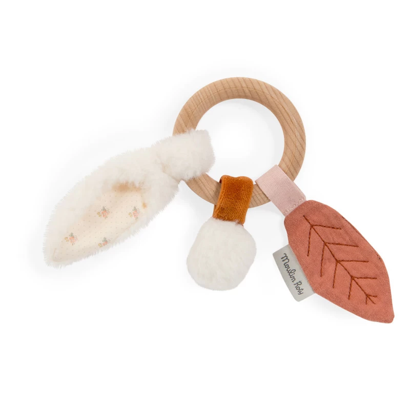 Moulin Roty Anneau-hochet En Bois Lapin MOULIN Apres La Pluie 4 Moulin Roty Anneau-hochet En Bois Lapin MOULIN Apres La Pluie – Image 2