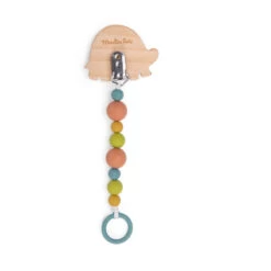 Attache-tétine En Bois Et Silicone Tortue MOULIN ROTY Trois Petits Lapins -Magasin de jouets attache tetine en bois et silicone tortue moulin roty trois petits lapins 1