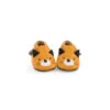 Chaussons Cuir Chat Moutarde Les Moustaches 0/6 M - Moulin Roty -Magasin de jouets chaussons cuir chat moutarde les moustaches 06 m moulin roty