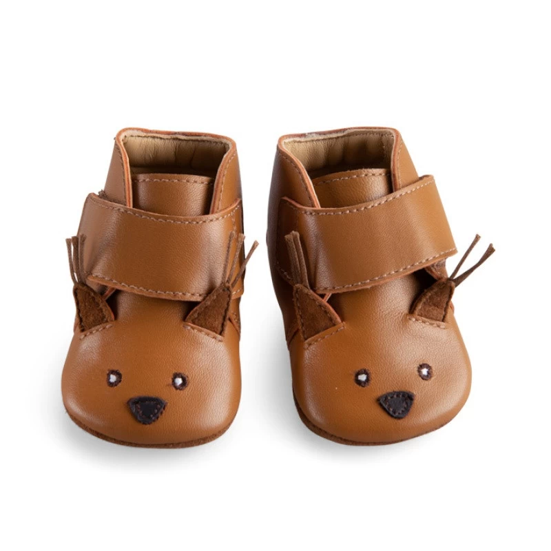 Chaussons En Cuir écureuil Camel 12/18 M MOULIN ROTY Pomme Des Bois 5 Chaussons En Cuir écureuil Camel 12/18 M MOULIN ROTY Pomme Des Bois – Image 3