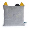 Coussin Chat Gris Clair MOULIN ROTY Les Moustaches -Magasin de jouets coussin chat gris clair moulin roty les moustaches