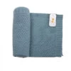 Couverture En Laine Mixte Bleue MOULIN ROTY Sous Mon Baobab