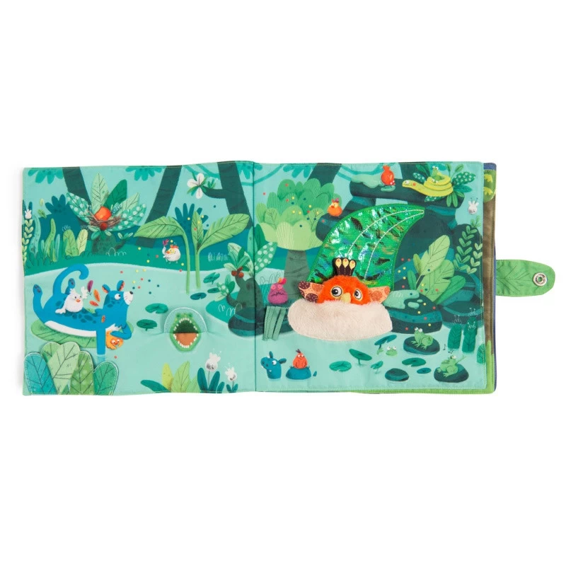 Grand Livre D'activités En Tissu MOULIN ROTY Dans La Jungle 4 Grand Livre D'activités En Tissu MOULIN ROTY Dans La Jungle – Image 2