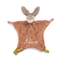 Doudou Lapin Argile MOULIN ROTY Trois Petits Lapins -Magasin de jouets doudou lapin argile moulin roty trois petits lapins 4