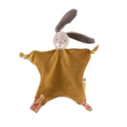 Doudou Lapin Ocre MOULIN ROTY Trois Petits Lapins -Magasin de jouets doudou lapin ocre moulin roty trois petits lapins 1