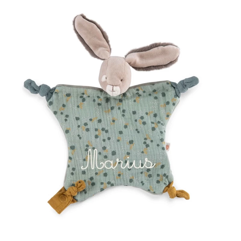 Doudou Lapin Sauge MOULIN ROTY Trois Petits Lapins 7 Doudou Lapin Sauge MOULIN ROTY Trois Petits Lapins – Image 5