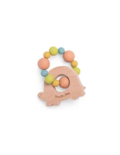 Hochet Anneau De Dentition Tortue Trois Petits Lapins - Moulin Roty -Magasin de jouets hochet anneau de dentition tortue trois petits lapins moulin roty 1