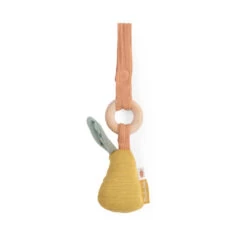 Hochet Avec Anneau En Bois Poire MOULIN ROTY Trois Petits Lapins