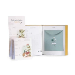 Livre Naissance MOULIN ROTY Trois Petits Lapins -Magasin de jouets livre naissance moulin roty trois petits lapins 2