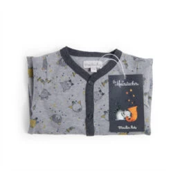 Pyjama En Jersey Gris Chiné 1m MOULIN ROTY Les Moustaches 6 Pyjama En Jersey Gris Chiné 1m MOULIN ROTY Les Moustaches -Magasin de jouets lmo pyjama jersey gris chine allover 1