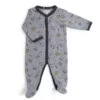 Pyjama En Jersey Gris Chiné 6m MOULIN ROTY Les Moustaches -Magasin de jouets lmo pyjama jersey gris chine allover 3