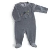 Pyjama En Velours Gris Chat 1m MOULIN ROTY Les Moustaches 1 Pyjama En Velours Gris Chat 1m MOULIN ROTY Les Moustaches -Magasin de jouets lmo pyjama velours gris tete chat