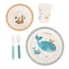 Coffret Repas En Bambou MOULIN ROTY Le Voyage D'Olga -Magasin de jouets lvo set vaisselle bambou