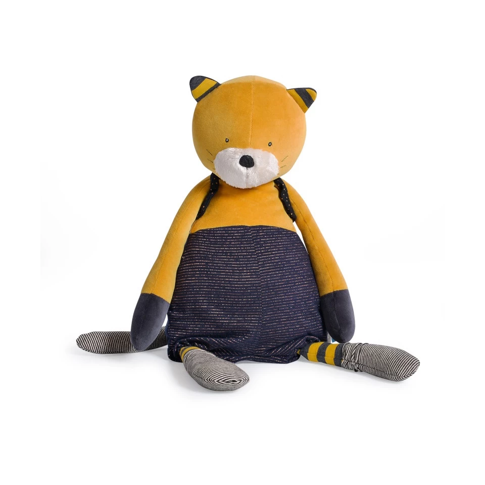 Peluche Chat Géant Moutarde Lulu MOULIN ROTY Les Moustaches 3 Peluche Chat Géant Moutarde Lulu MOULIN ROTY Les Moustaches