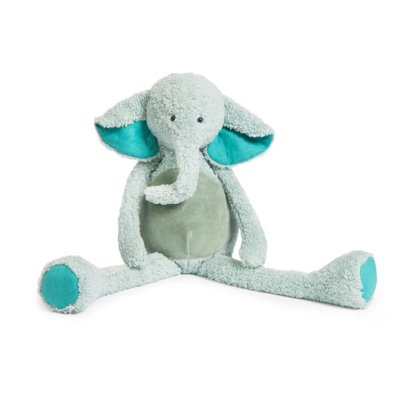 Peluche Éléphant 57 Cm MOULIN ROTY Les Baba-Bou 4 Peluche Éléphant 57 Cm MOULIN ROTY Les Baba-Bou – Image 2