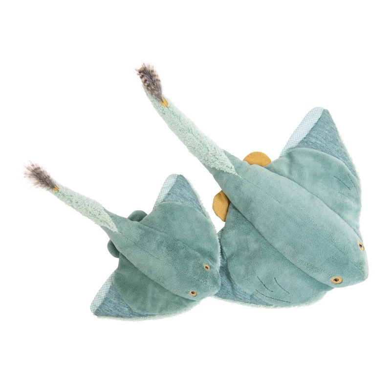 Peluche Raie 50 Cm MOULIN ROTY Tout Autour Du Monde 4 Peluche Raie 50 Cm MOULIN ROTY Tout Autour Du Monde – Image 2