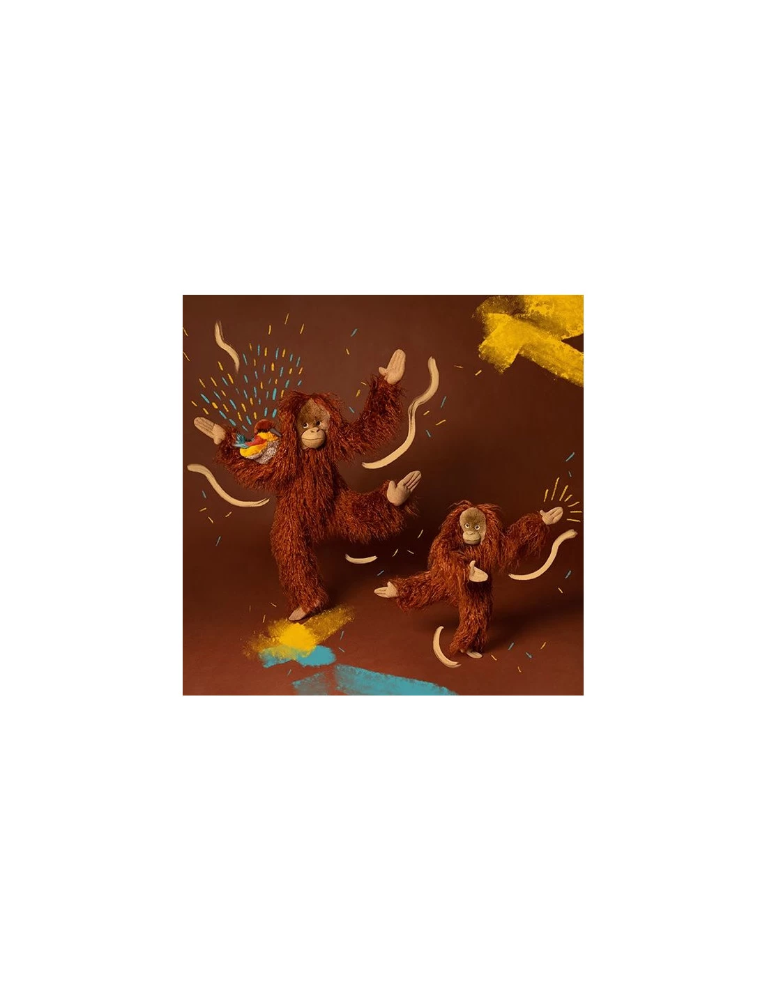 Petit Orang-outan Tout Autour Du Monde - Moulin Roty 5 Petit Orang-outan Tout Autour Du Monde - Moulin Roty – Image 3