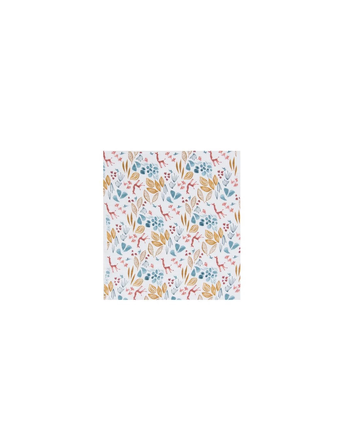 Set De 3 Langes Imprimés En Coton Bio Sous Mon Baobab - Moulin Roty 7 Set De 3 Langes Imprimés En Coton Bio Sous Mon Baobab - Moulin Roty – Image 5