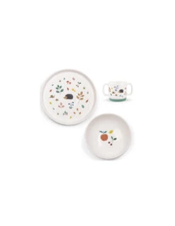 Set Vaisselle Porcelaine Pomme Des Bois - Moulin Roty