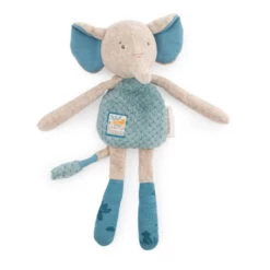 Doudou-hochet éléphant MOULIN ROTY Sous Mon Baobab