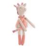 Doudou-hochet Girafe MOULIN ROTY Sous Mon Baobab -Magasin de jouets smb doudou hochet girafe