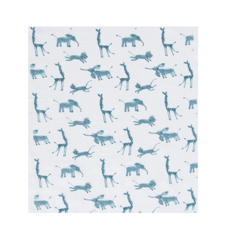 Set De 3 Langes Imprimés MOULIN ROTY Sous Mon Baobab 5 Set De 3 Langes Imprimés MOULIN ROTY Sous Mon Baobab – Image 3