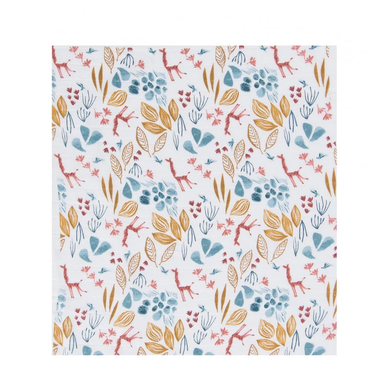 Set De 3 Langes Imprimés MOULIN ROTY Sous Mon Baobab 6 Set De 3 Langes Imprimés MOULIN ROTY Sous Mon Baobab – Image 4